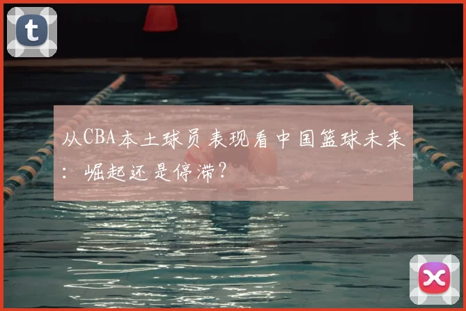 从CBA本土球员表现看中国篮球未来：崛起还是停滞？